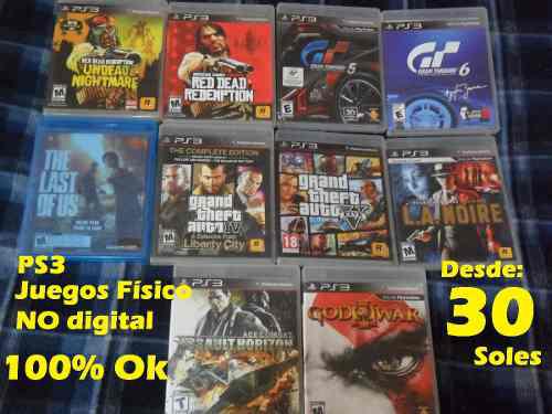 Juegos Ps3 Fisico Desde 30 Soles