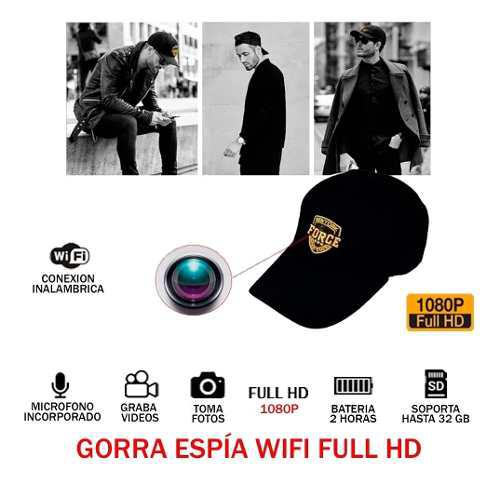 Gorra Sombrero Espía Full Hd 1080p 32gb 2h Cámara Oculta