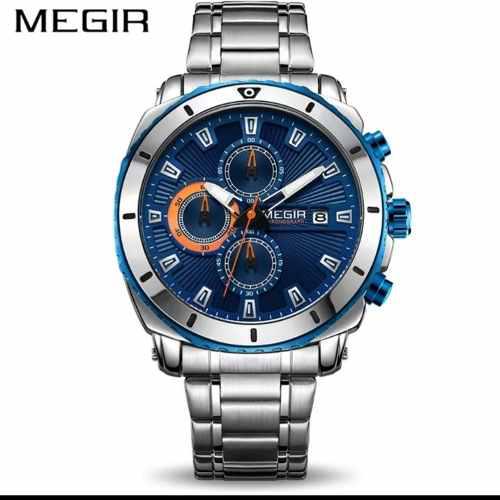 Reloj Megir Para Hombre Ms2075g Nuevo Con Cronografo