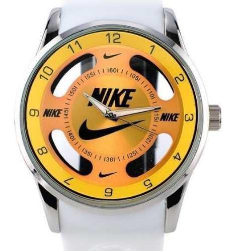 Reloj Nike Sport Reloj Deportivo Blanco Con Amarillo