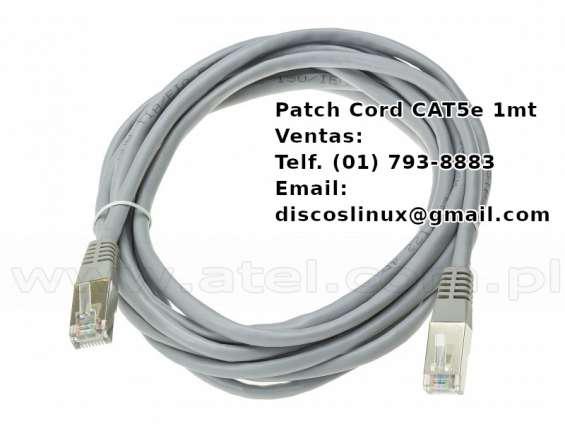 Patch cord cat5e t568b 4 pares cable nuevo, en los olivos en