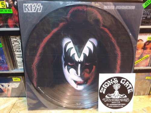Kiss Gene Simmons Lp Europeo Picture Disc (central Vinilo)