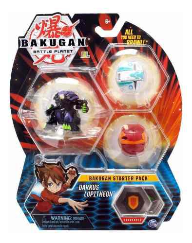 Bakugan Darkus Lupitheon Starter Pack Kit X3 Unidades