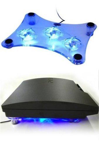 Cooler Usb Led Azul Ps 2 3 Fan Ventilador Xbox 360 Laptop