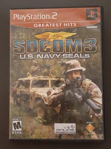 Juego Socom 3 U.s. Navy Seals Para Ps2 + Manual