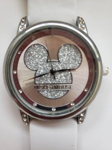 Reloj Mickey Mouse Delivery Gratis Caja Metálica Corazones