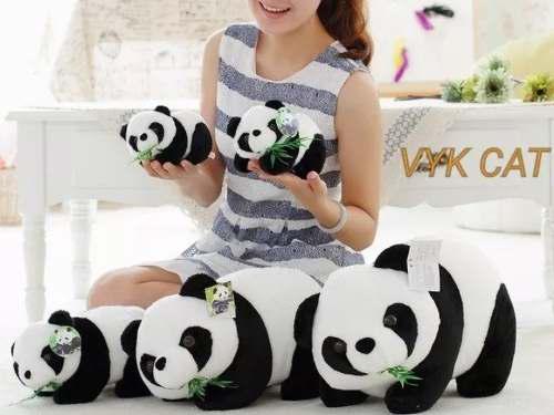 Peluche Oso Panda Bamboo Kawaii 15cm + Bolsa Regalo