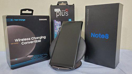 Samsung Galaxy Note8 + Cargador Inalambrico + Casé + Mica