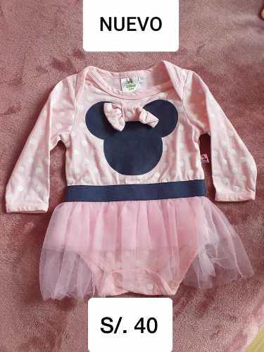 Vestido Minnie Mouse Disney Para Bebé (nuevo) Original
