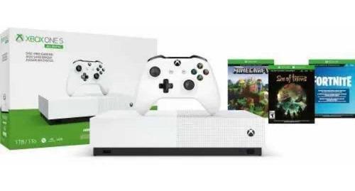 Xbox One S 1tb Edicion Digital Fornite Minecraft Sot Gratis