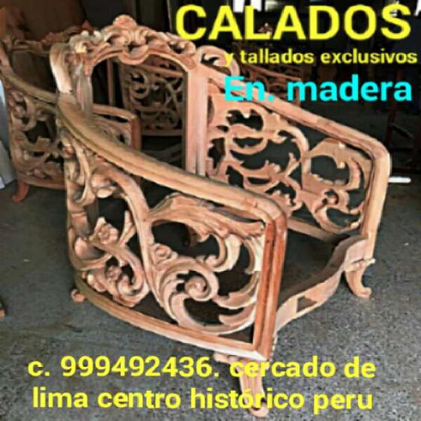 Calados y tallados en madera para muebles lima peru en Lima