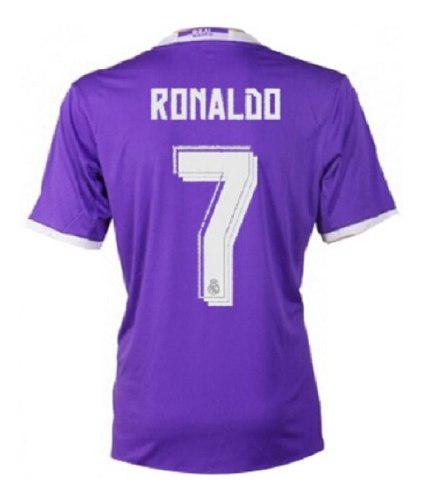 Camiseta Ronaldo Real Madrid Morado Talla M