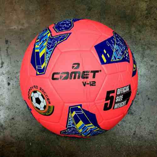 Pelota Balon Futbol Cuero Comet N°5 Pnk