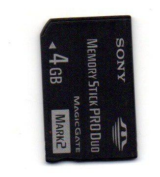 Memoria Psp 4gb Memory Stick Pro Duo Sony Mark2