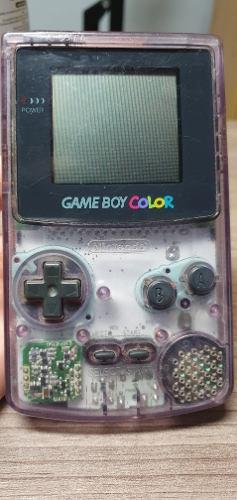 Nintendo Gameboy Color Morado Transparente Con Tapita
