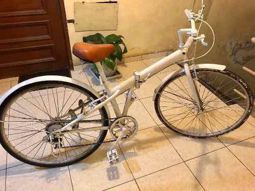 Bicicleta Plegable Blanco Aro 26