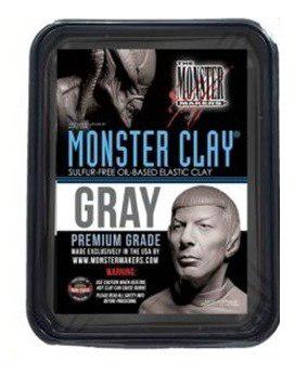 Plastilina Profesional Para Esculturas Monster Clay Gris