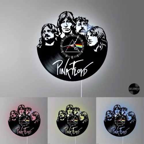 Reloj Pared Pink Floyd Luces Led Regalo Delivery