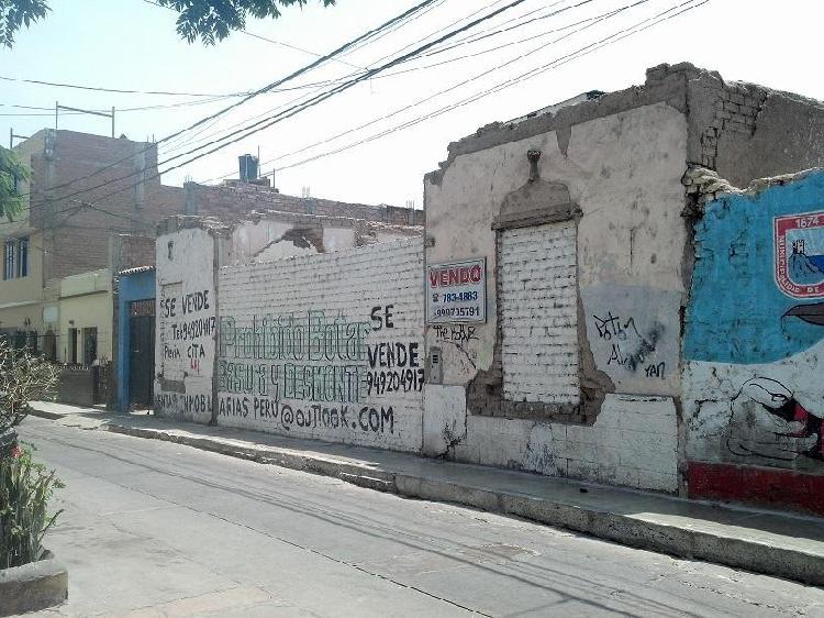 Venta de Terreno en Barranco a Cuadra y Media de Av