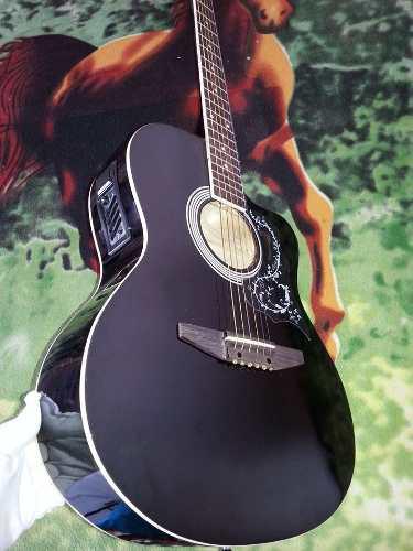 Guitarra Electroacústica Color Negrito, Marca Orphe, Nueva,