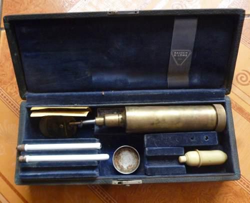 Antiguo Instrumento Optica Bausch&lomb Ophthalmoscope