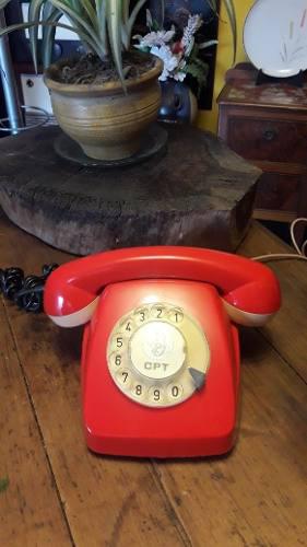 Teléfono Antiguo Rojo Vintage