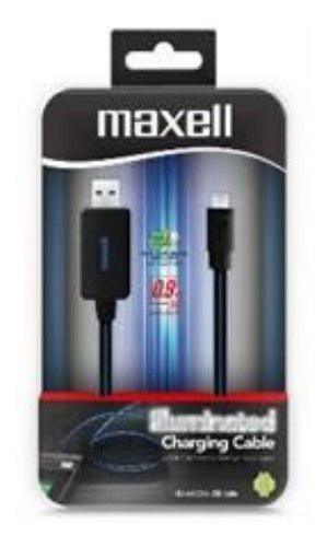 Cable Iluminado Maxell 1m Microusb A Usb A Flow Light