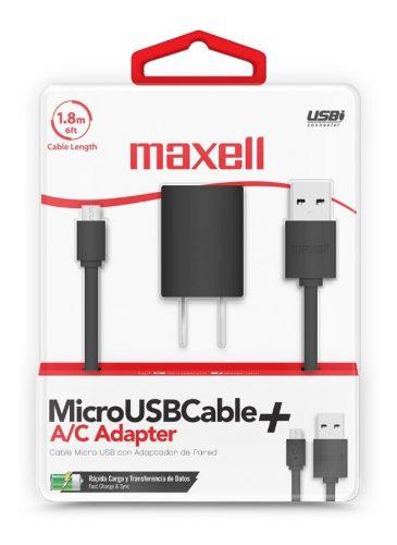 Micro Usb Cable + A/c Adapter 1.82m Musb-600 Maxell