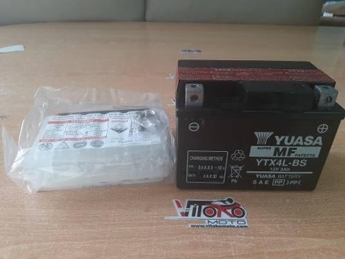 Bateria Para Moto Yuasa Ytx4l-bs Delivery Gratis Lima Metrop