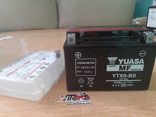 Bateria Para Moto Yuasa Ytx9-bs Delivery Gratis Lima Metrop