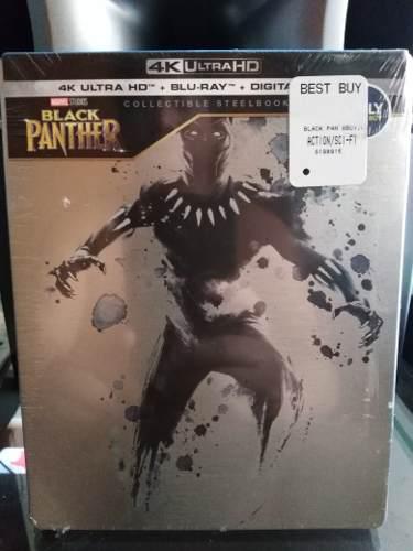 Steelbook De Black Panther 4k Nuevo Y Sellado