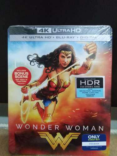 Steelbook Wonder Woman 4k Nuevo Y Sellado