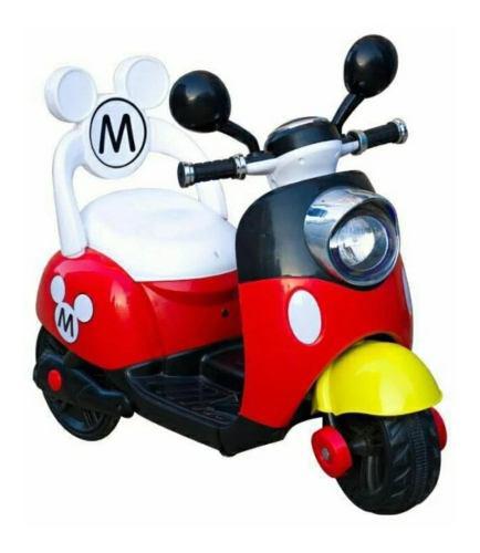 Moto Vespa Mickey Minie A Bateria Para Niños