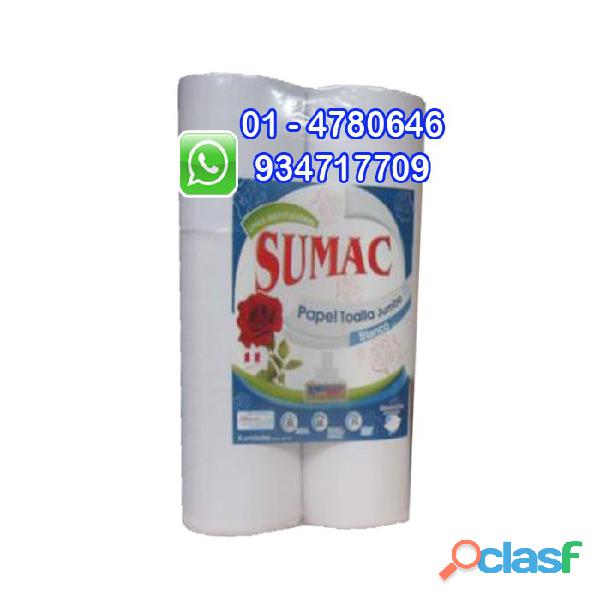 Papel toalla jumbo blanco 200 M Marca Sumac