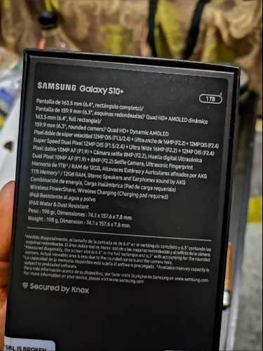 Samsung Galaxy S10 Plus 1 Tera Rom 12gb Ram Garantia