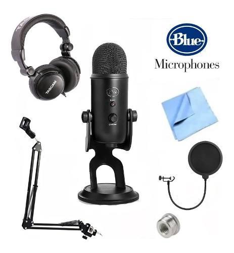 Oferta Kit Microf. Blue Yeti Usb+audifonos+boom+mucho Mas!!!