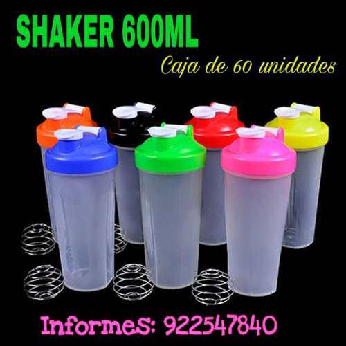Shaker Protein 600ml Venta Solo X Mayor Caja De 60 Unidades