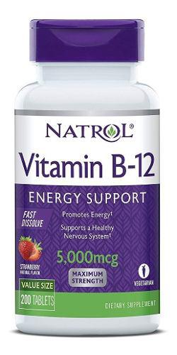 Vitamina B12 Sublingual 5000mcg 200 Unidades En Stock