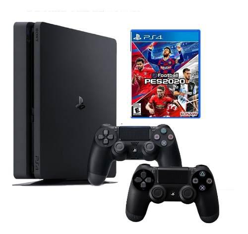 Consola Ps4 Slim 1tb + Mando + Pes20