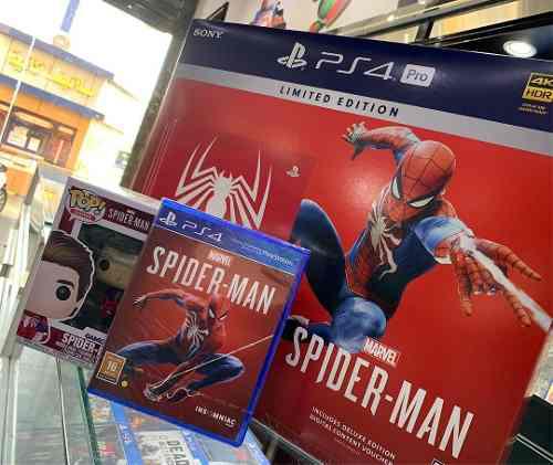Sony Playstation Ps4 Pro 1tb Spider-rojo Edicion Limitada