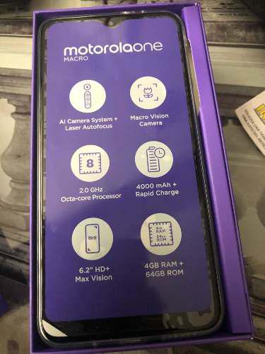 Motorola One Macro Nuevo S/700