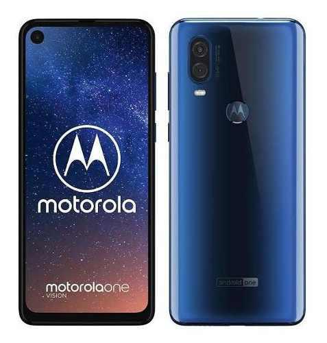 Motorola One Vision 128gb Azul(gratis Un Protector)