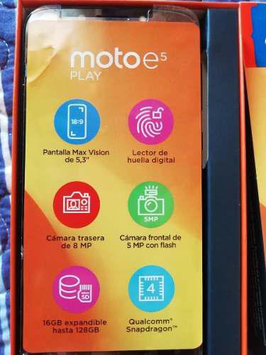 Telefono Moto E 5 Play Con Garantía De Fabrica 10/9 8mp