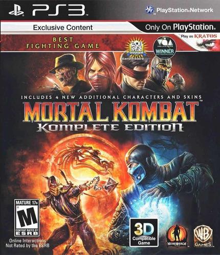 Mortal Kombat Komplete Edition Ps3 Digital Gcp