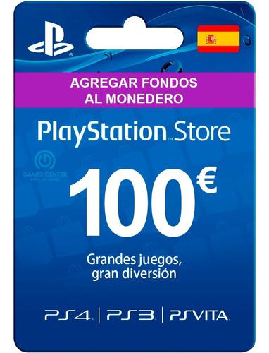 Playstation Network Card 100 Euros - España - Gcp