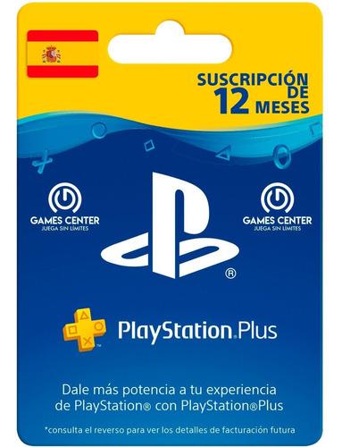 Playstation Plus Ps Plus 12 Meses España - Gcp