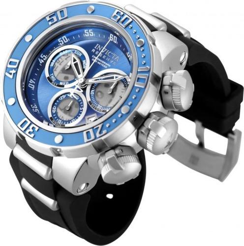 Reloj Hombre Invicta Subaqua Sea Dragon 52 Mm Azul Plateado