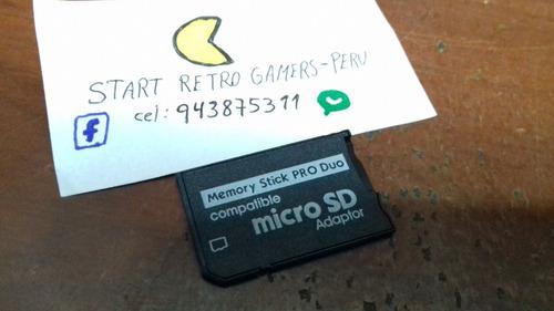 Adaptador Micro Sd Para Psp Memory Stick Pro Duo