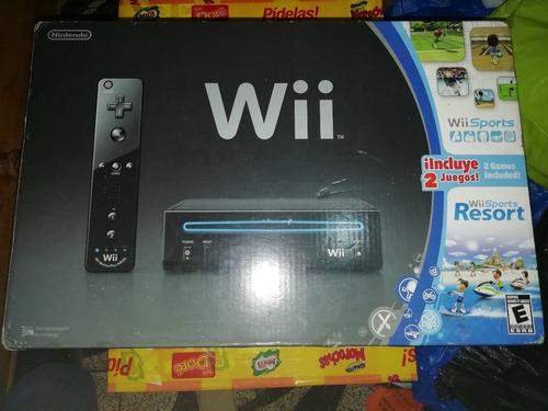 Caja Nintendo Wii, Con Soportes Y Manuales