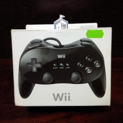 Nintendo Wii Classic Controller Pro Black Completo (cgs)